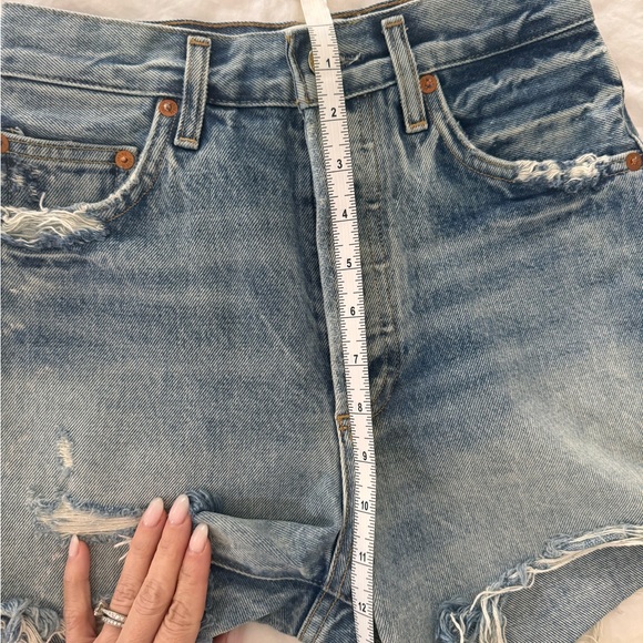 Agolde Dee Denim Shorts - Picture 9 of 11